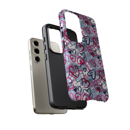 Graffiti Love Hearts Samsung Galaxy Case