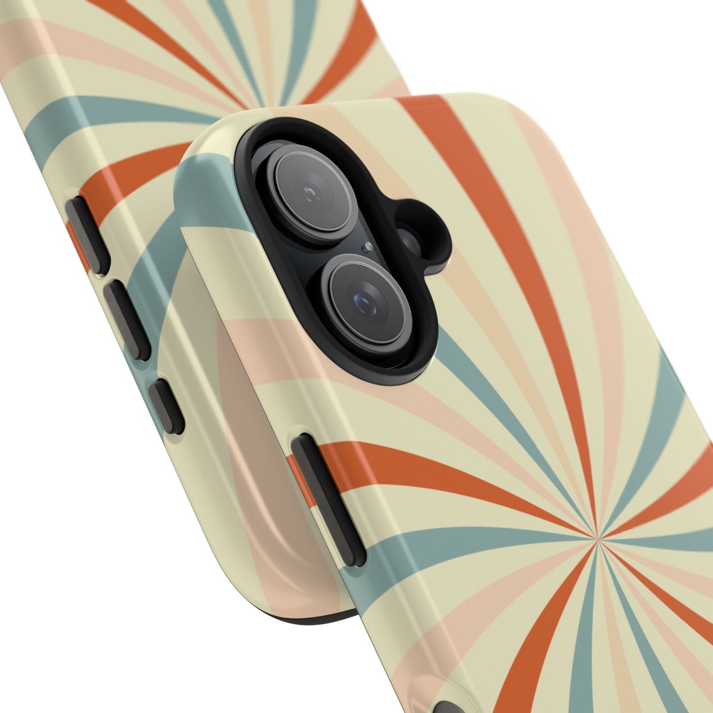 Retro Swirl iPhone Case – Durable, Vintage-Inspired Design with Dual-Layer Protection