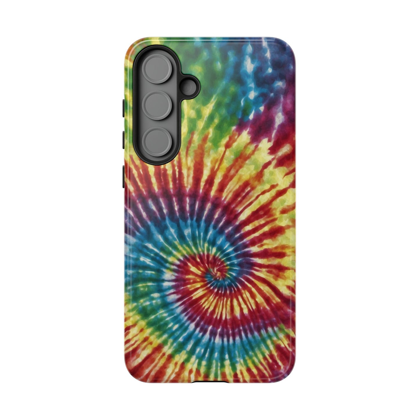 Colorful Retro Tie-Dye Samsung Galaxy Case – Spiral Rainbow Design