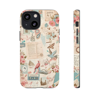 Vintage Collage iPhone Case - Retro Nostalgic Protective Cover