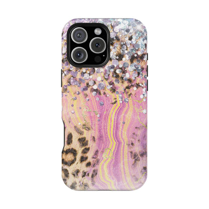 Glitter Glam Leopard – Magsafe iPhone Series Case