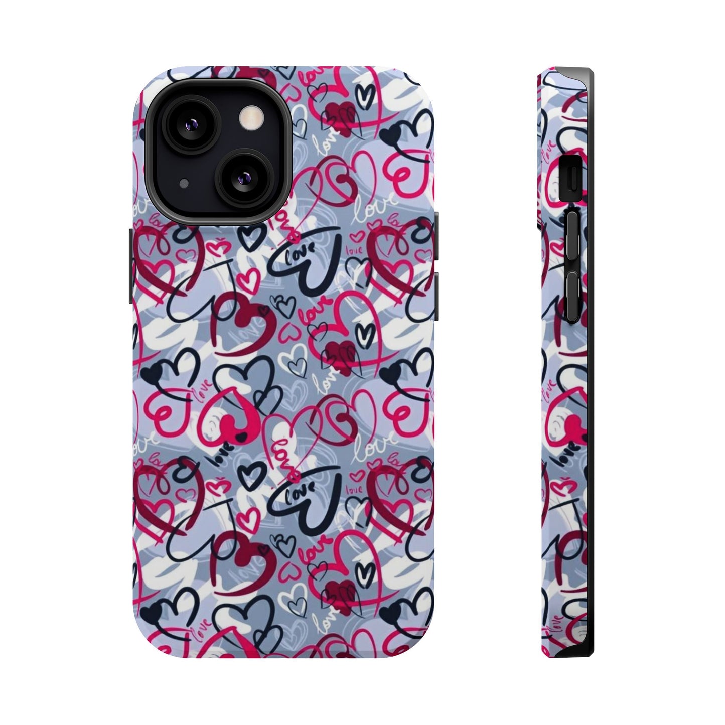 Graffiti Love Hearts MagSafe Case