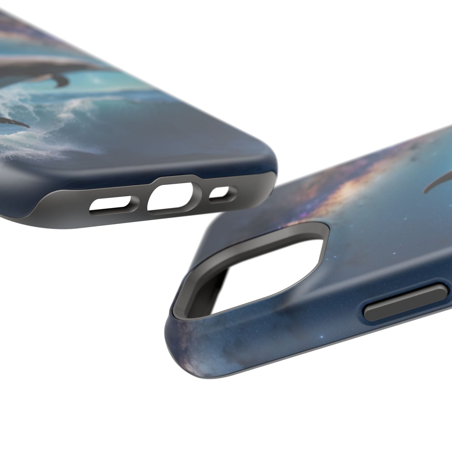 Dolphin Galaxy Splash - MagSafe-Compatible Case