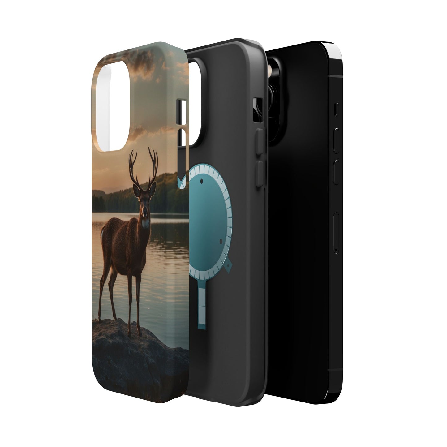 Majestic Stag at Sunset – MagSafe iPhone Case