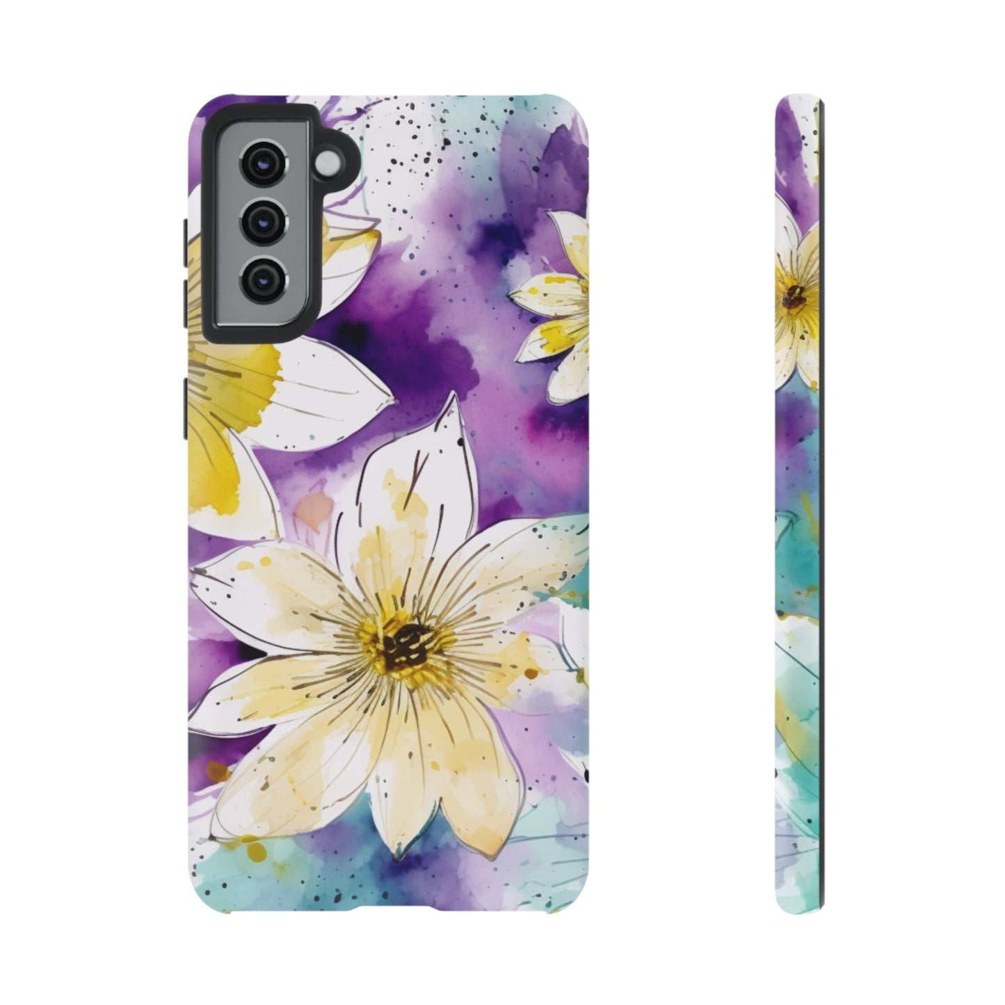 Abstract Floral Watercolor Splash - Samsung Galaxy Series Case