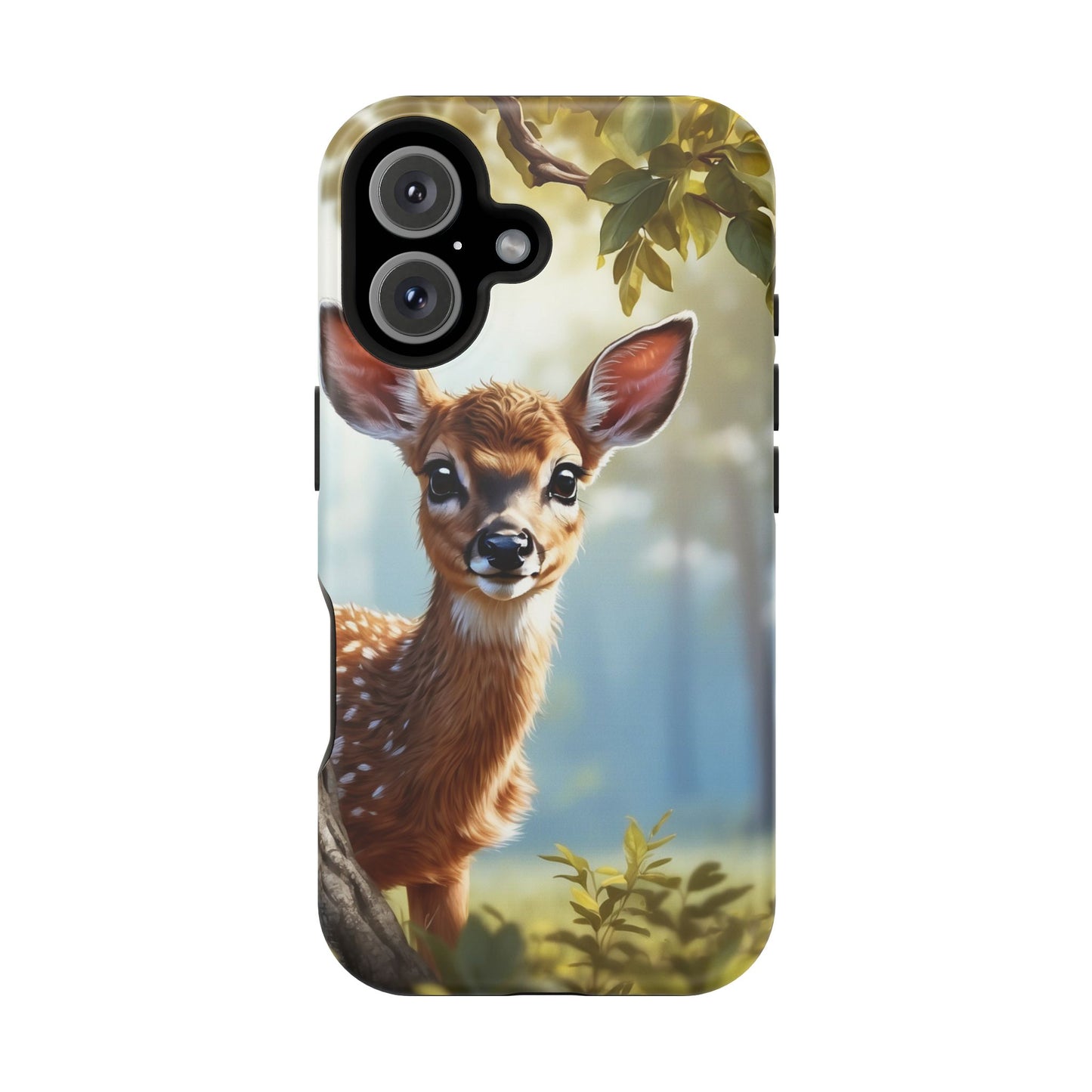 Whimsical Fawn in a Sunlit Forest MagSafe iPhone Case