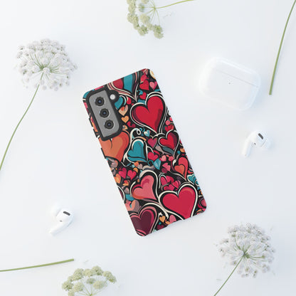 Vibrant Multicolor Heart Art – Samsung Galaxy Case