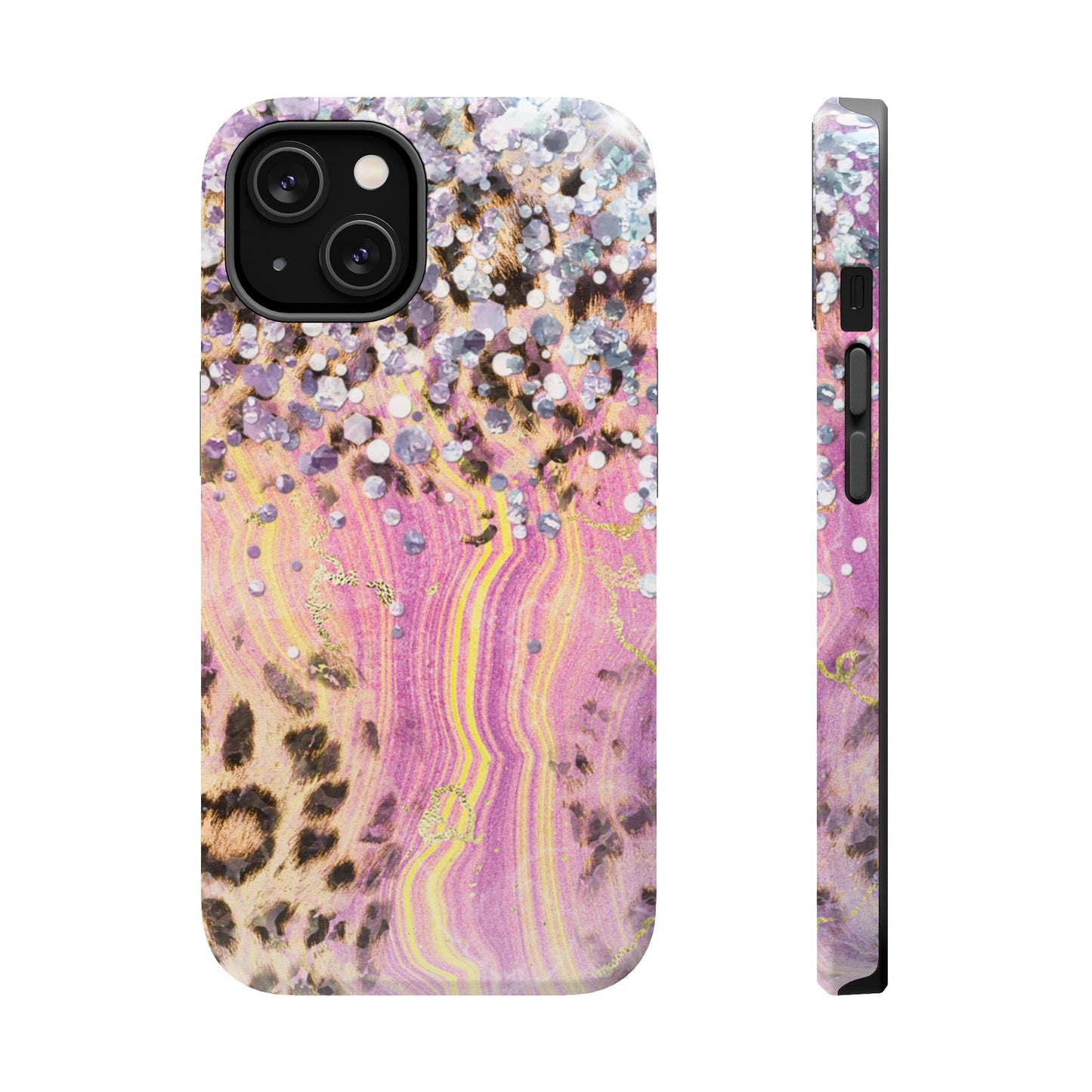 Glitter Glam Leopard – Magsafe iPhone Series Case