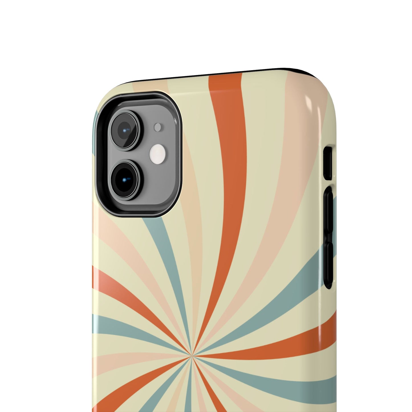 Retro Swirl iPhone Case – Durable, Vintage-Inspired Design with Dual-Layer Protection