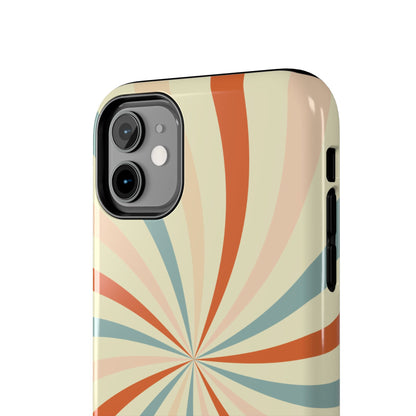 Retro Swirl iPhone Case – Durable, Vintage-Inspired Design with Dual-Layer Protection