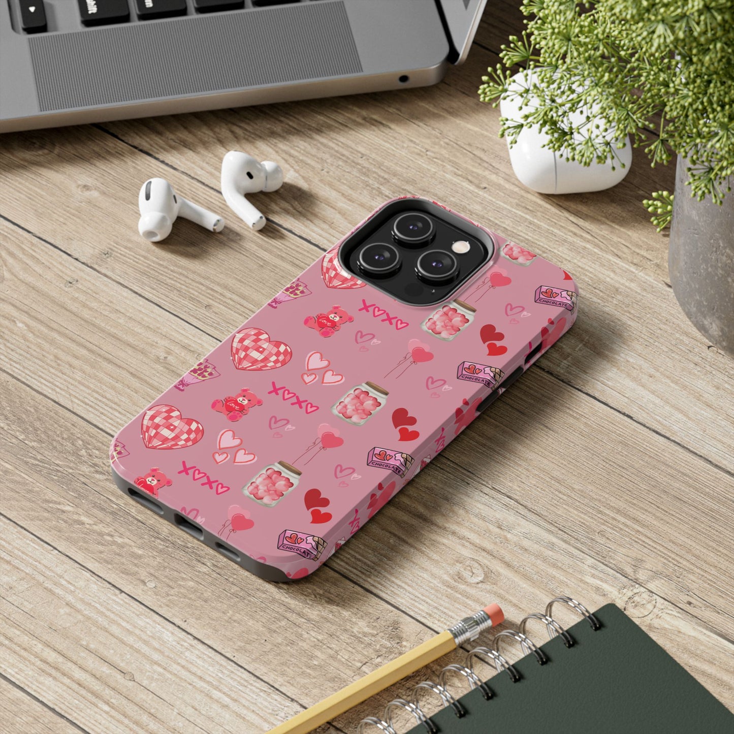 Pink Valentine Love Collage – iPhone Case