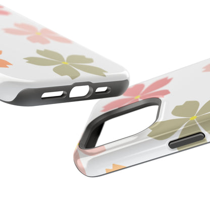 Pastel Sakura Blossom Tough MagSafe iPhone Case – Durable Design with Soft Matte Finish