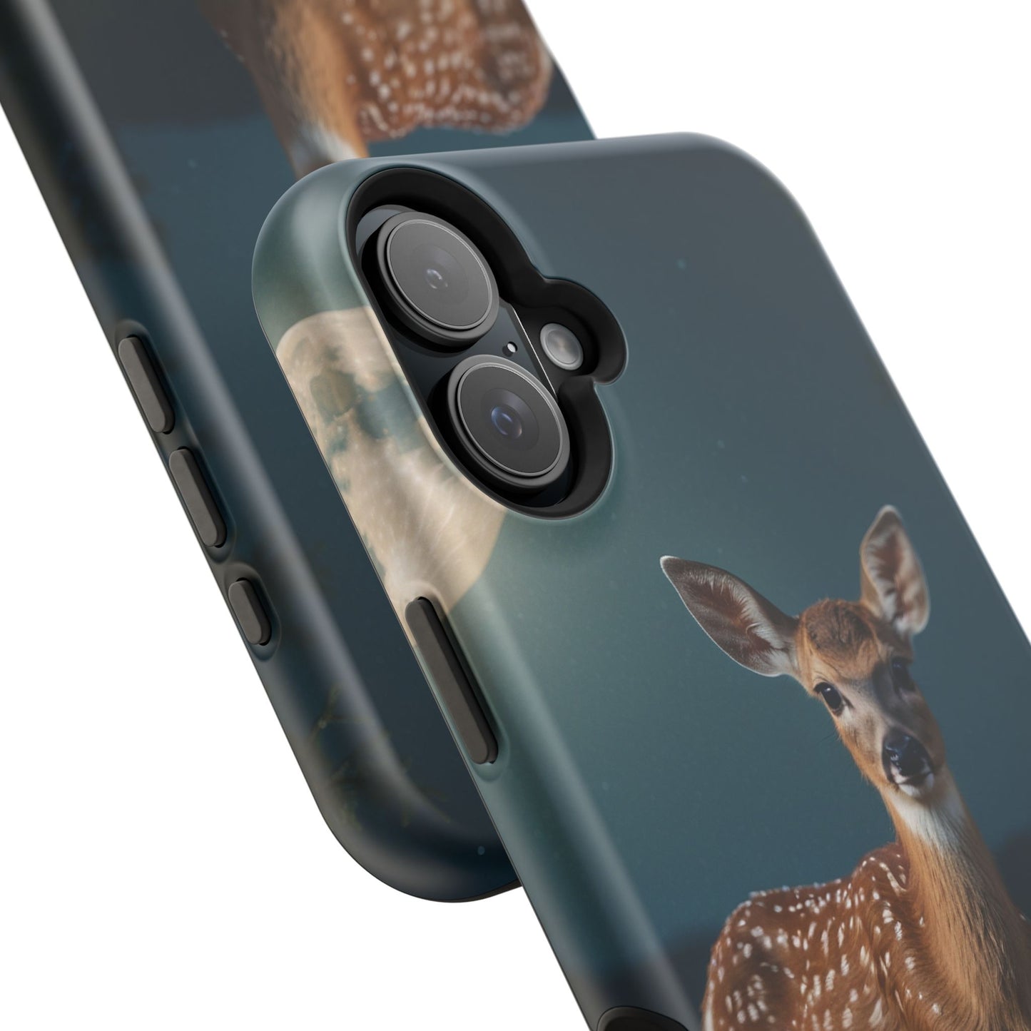 MagSafe-Compatible iPhone Case – Mystic Fawn Under the Moonlit Sky