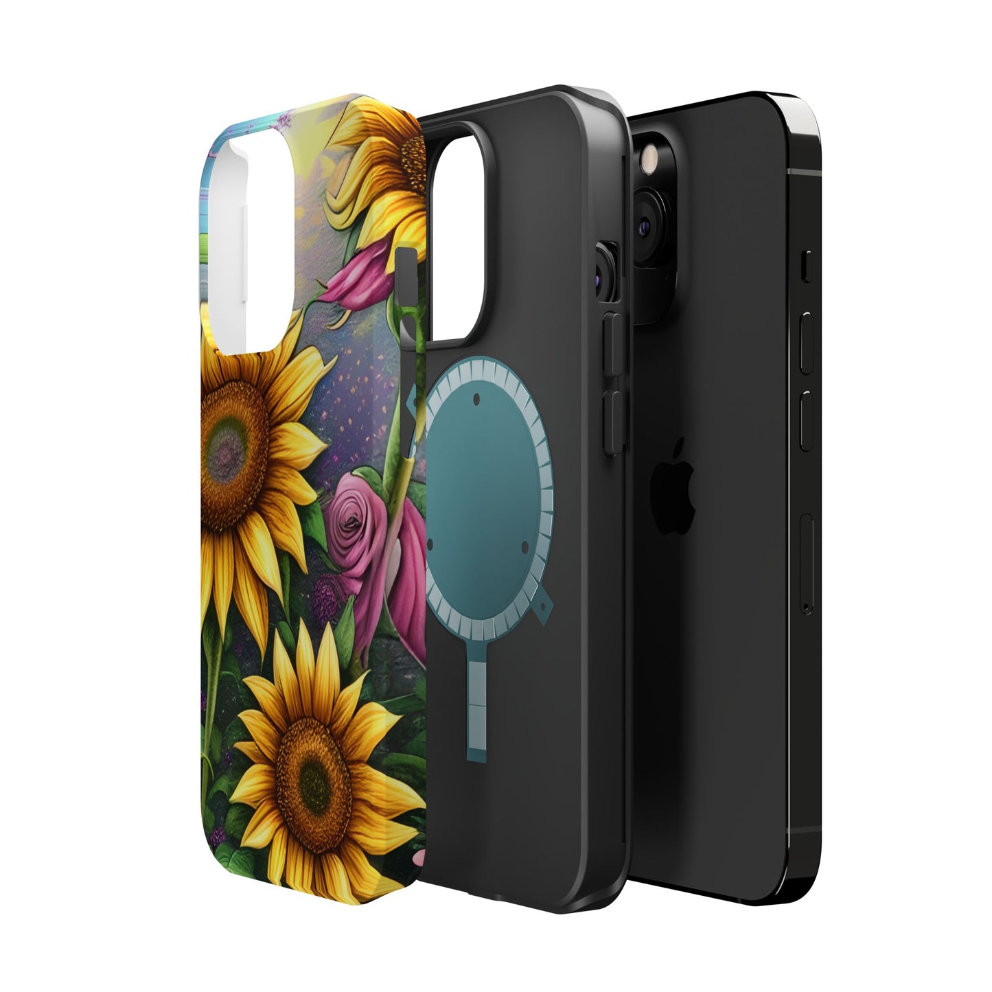 Whimsical Sunflower & Rose Garden - MagSafe iPhone Series Case