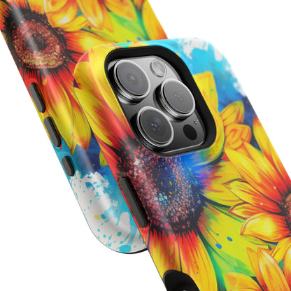 Vibrant Sunflower Splash - MagSafe iPhone Series Case