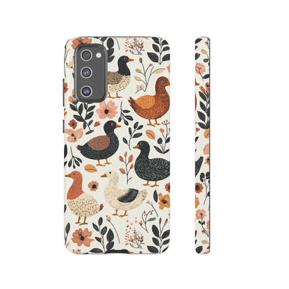 Vintage Duck Case – Floral & Leaf Design