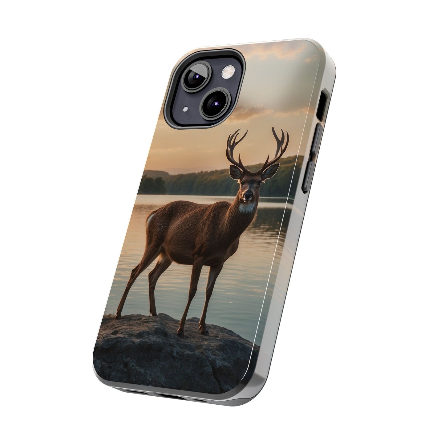 Majestic Stag at Sunset – iPhone Case