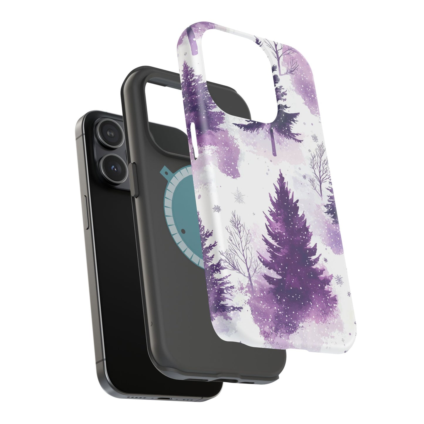 Purple Snowy Forest - MagSafe iPhone Series Case