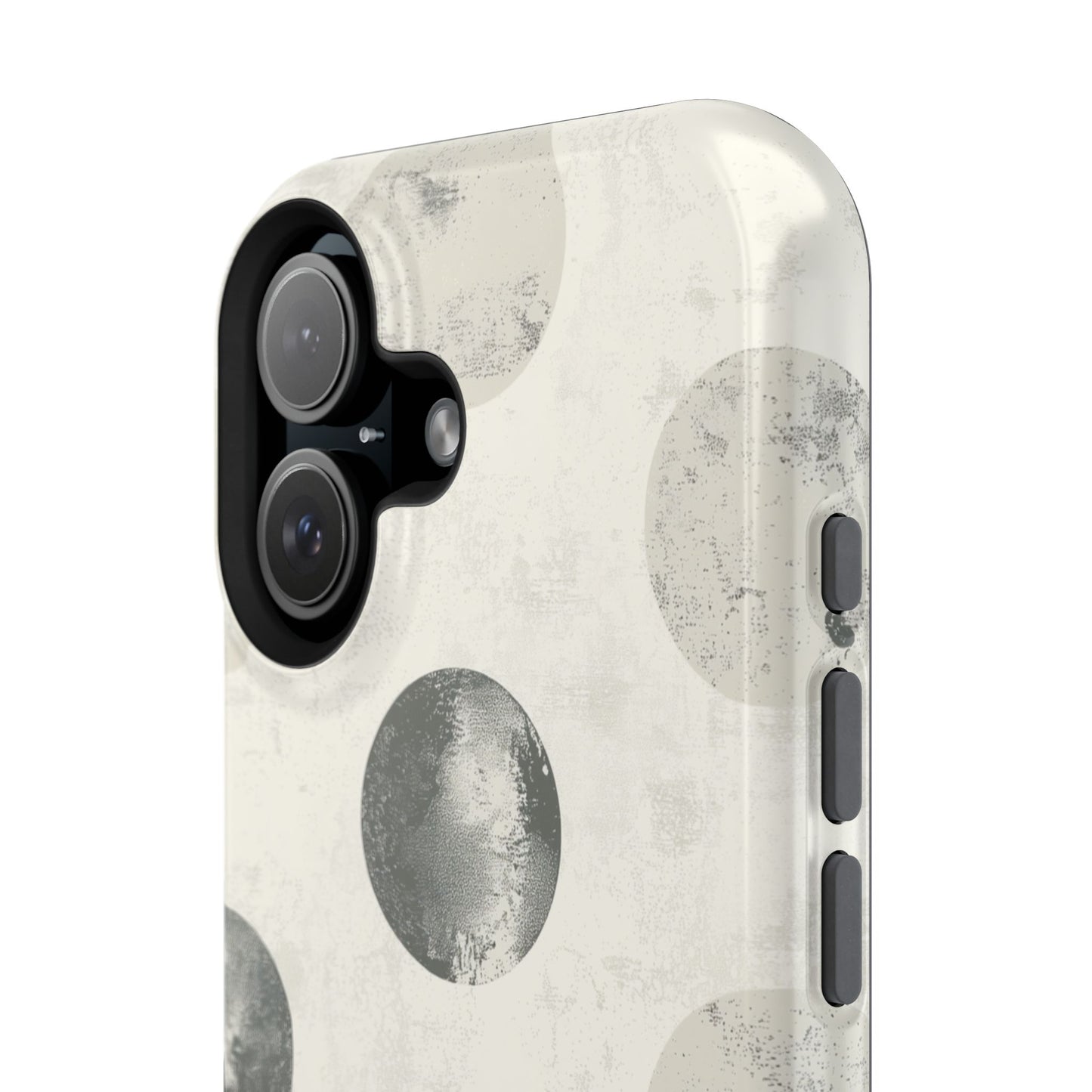 Vintage Polka Dot MagSafe iPhone Case - Neutral Retro Protective Cover