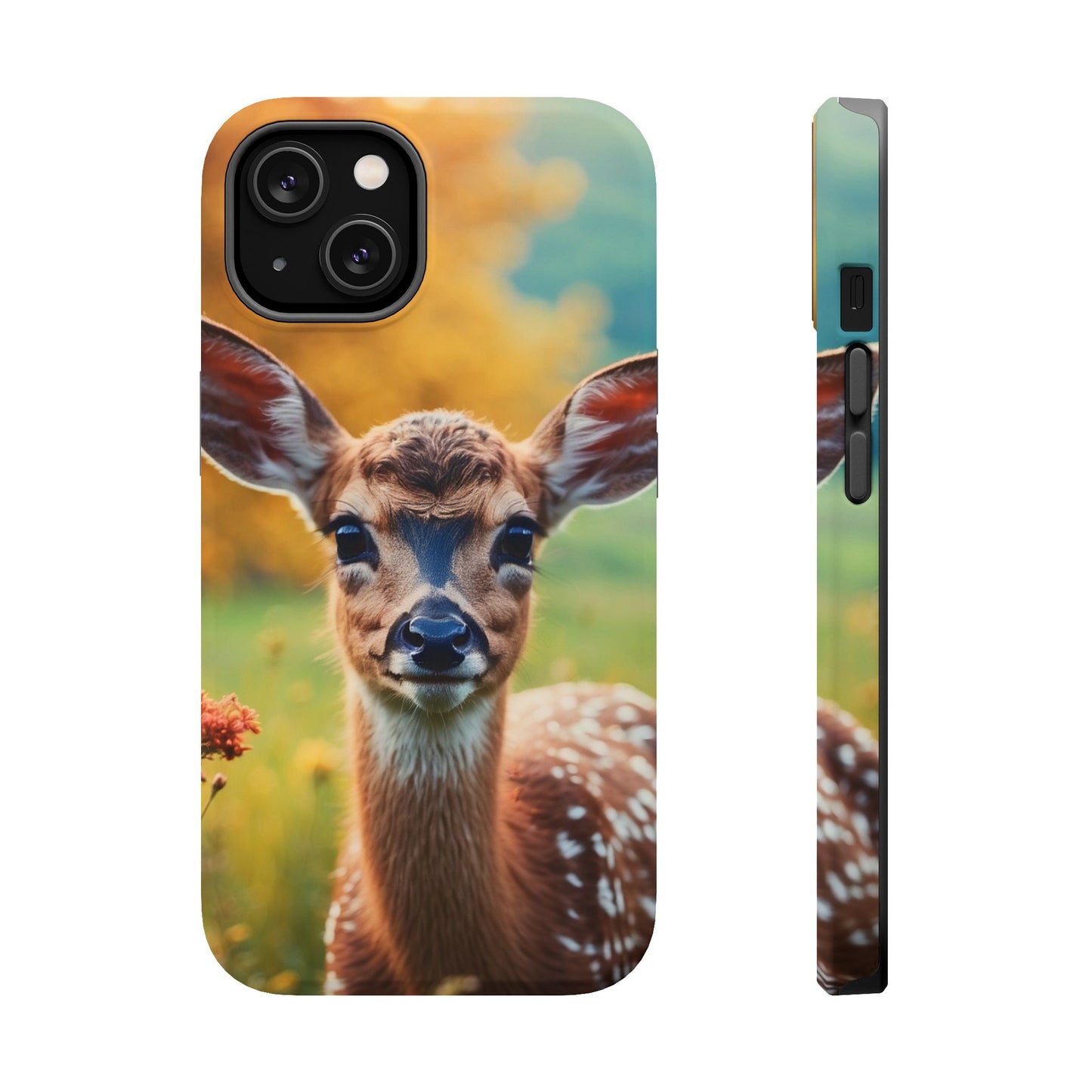 MagSafe-Compatible iPhone Case – Golden Meadow Fawn