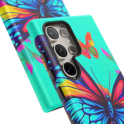 Vivid Butterfly & Floral Burst - Samsung Galaxy Case