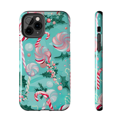 Candy Cane & Peppermint Holiday Delight – iPhone Series Case