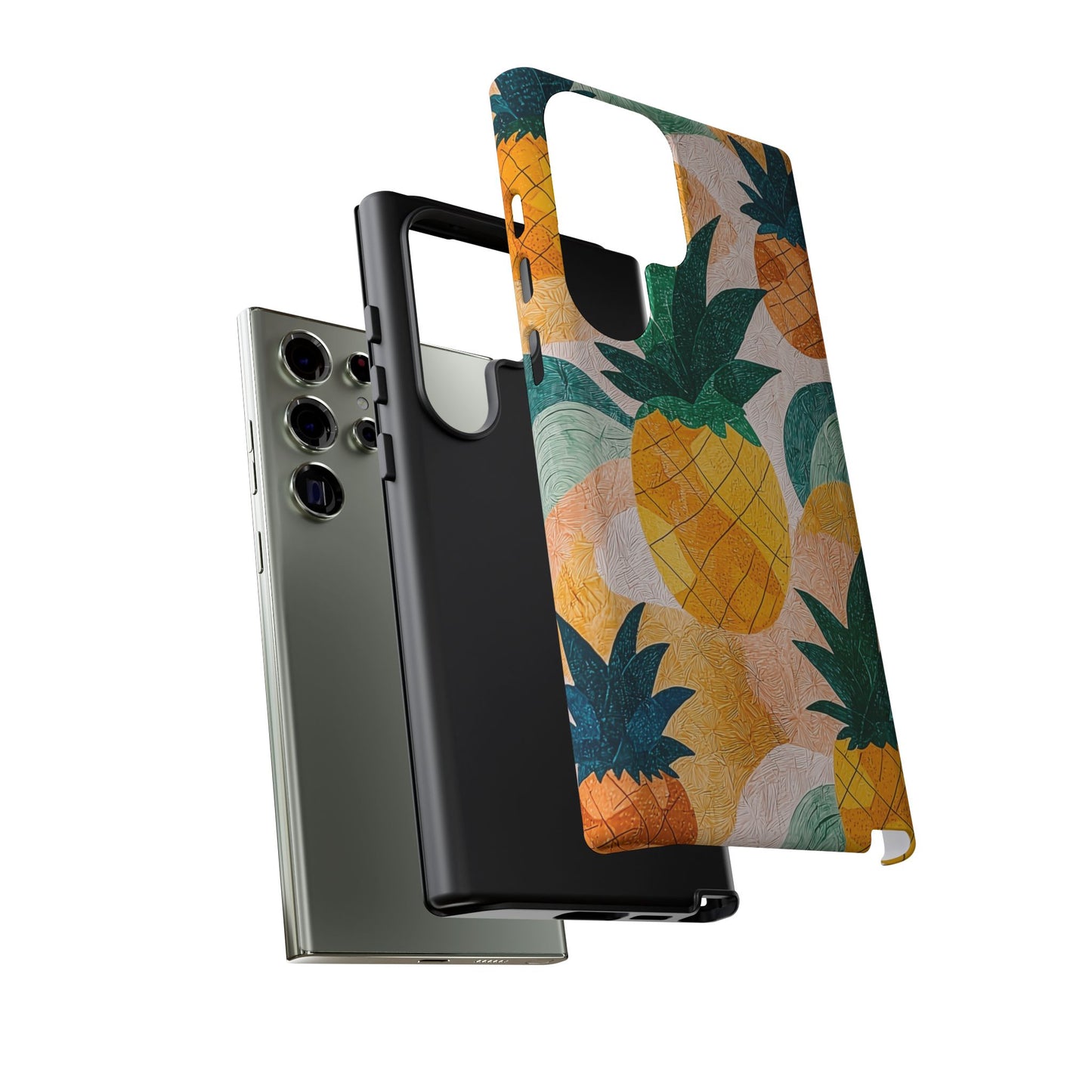 Tropical Pineapple Samsung Galaxy Case – Vibrant Fruit Design, Tough Dual - Layer Protection - BOGO Cases