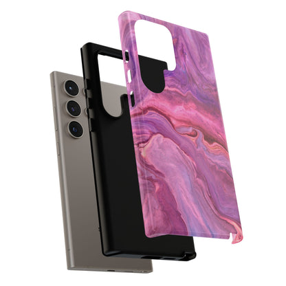 Lavender Dreamscape – Samsung Galaxy Case with Purple & Pink Marble Art