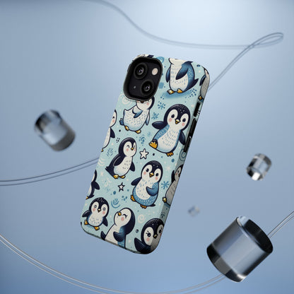 Cute Penguin Parade iPhone Case