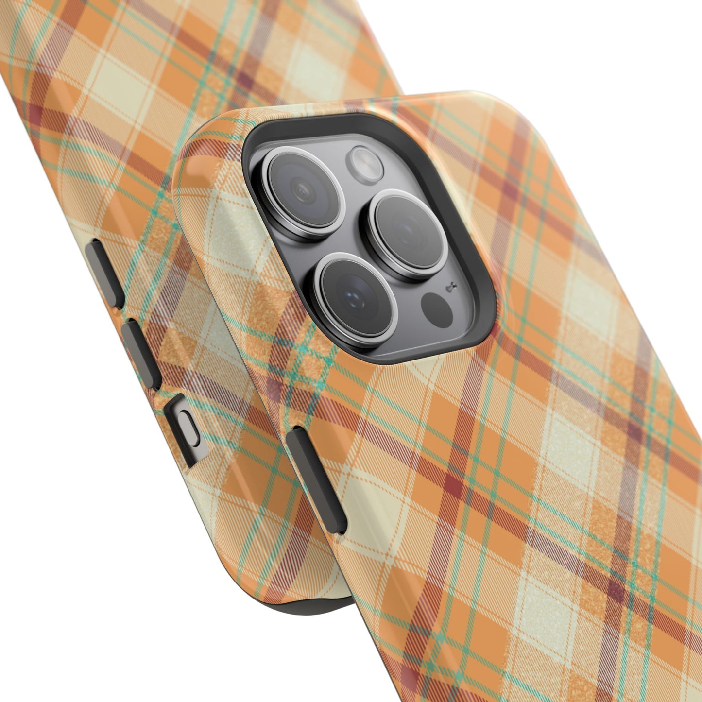 MagSafe Case - Warm Autumn Plaid Design