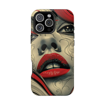 Bold Beauty Red Lips iPhone Case