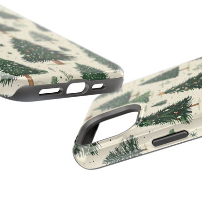 Festive Christmas Tree Forest Pattern – MagSafe iPhone Series Case