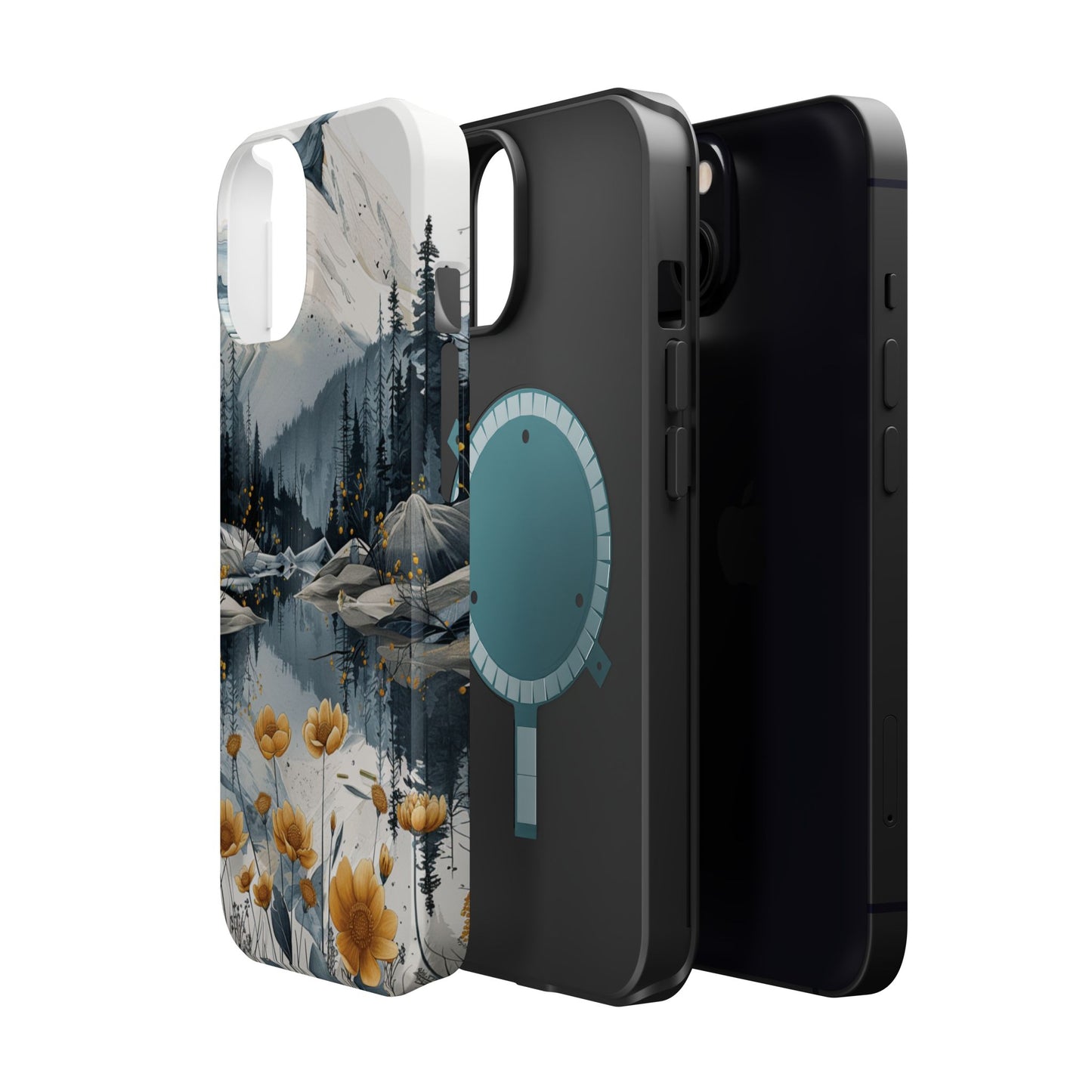 Silver Alpine Wildflower iPhone Case