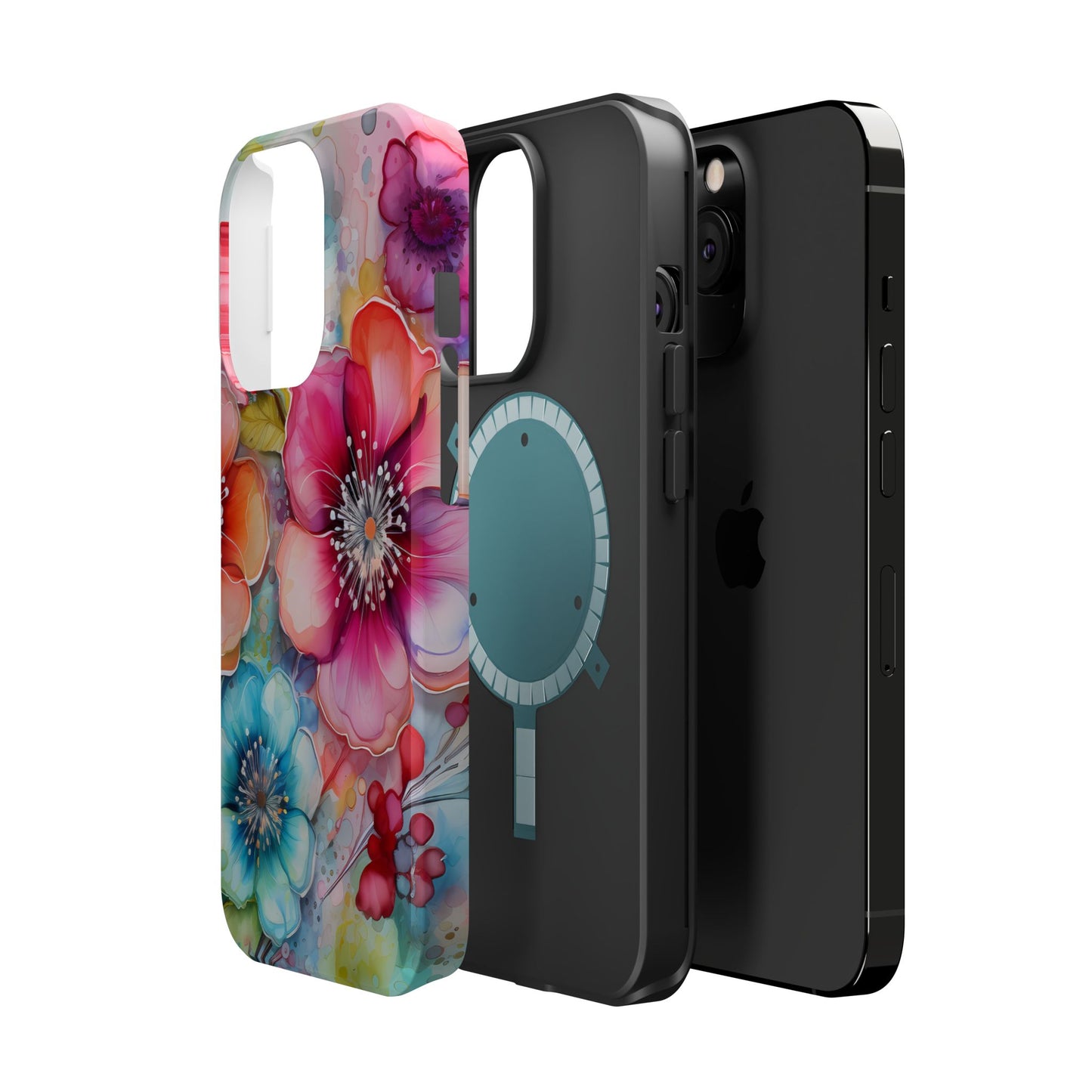 Vibrant Watercolor Floral Garden - MagSafe iPhone Series Case