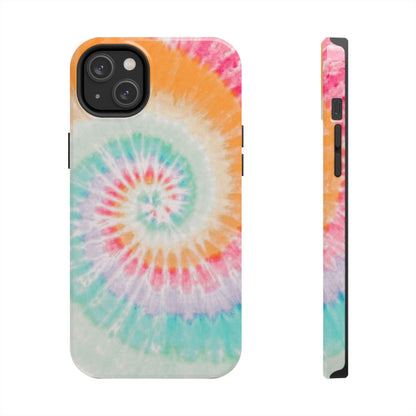 Pastel Swirl Tie-Dye iPhone Case – Soft & Minimalistic Style