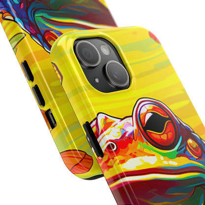 Vibrant Rainbow Frog Design – iPhone Series Case