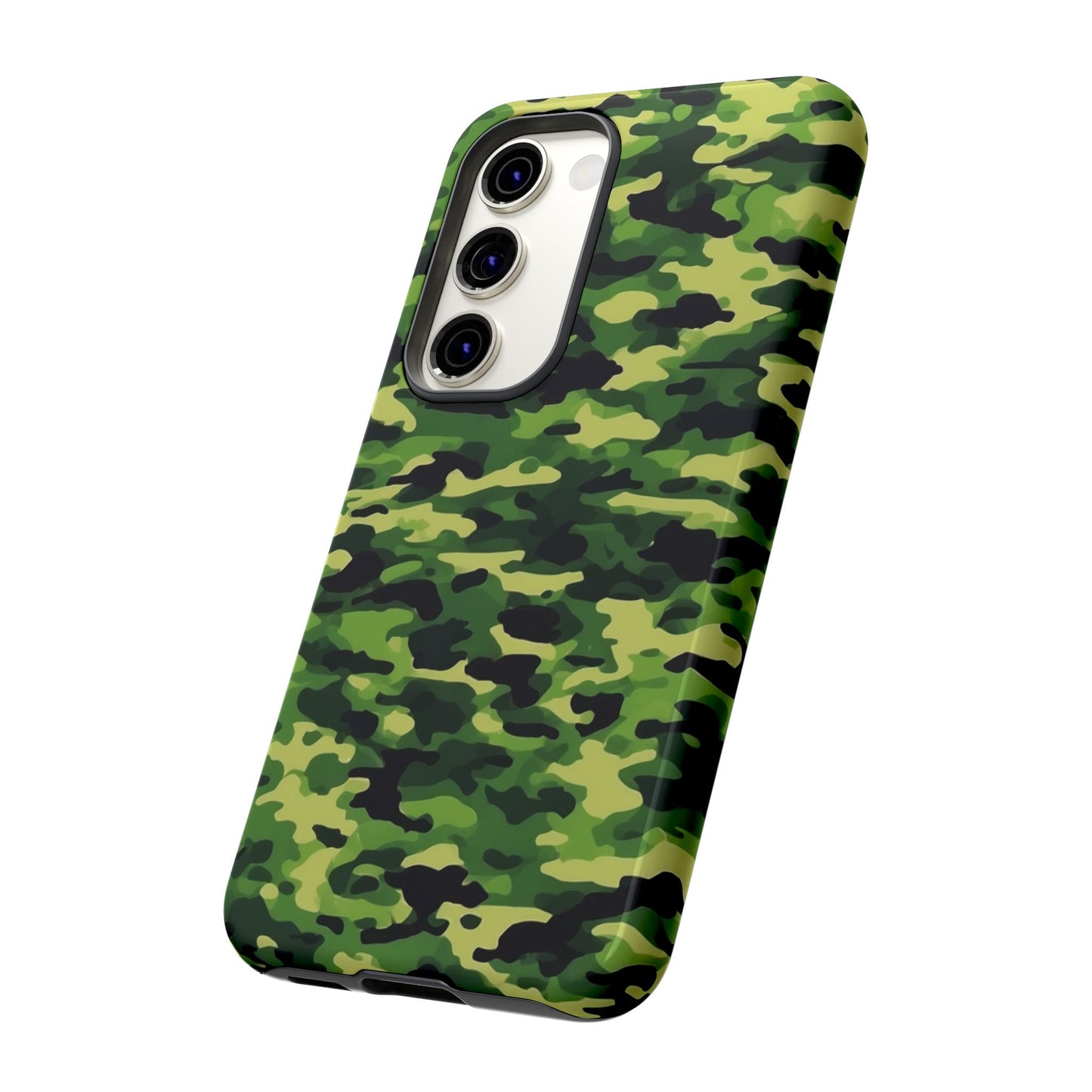 Green Woodland Camouflage – Samsung Galaxy Case, Tough Drop-Proof Design