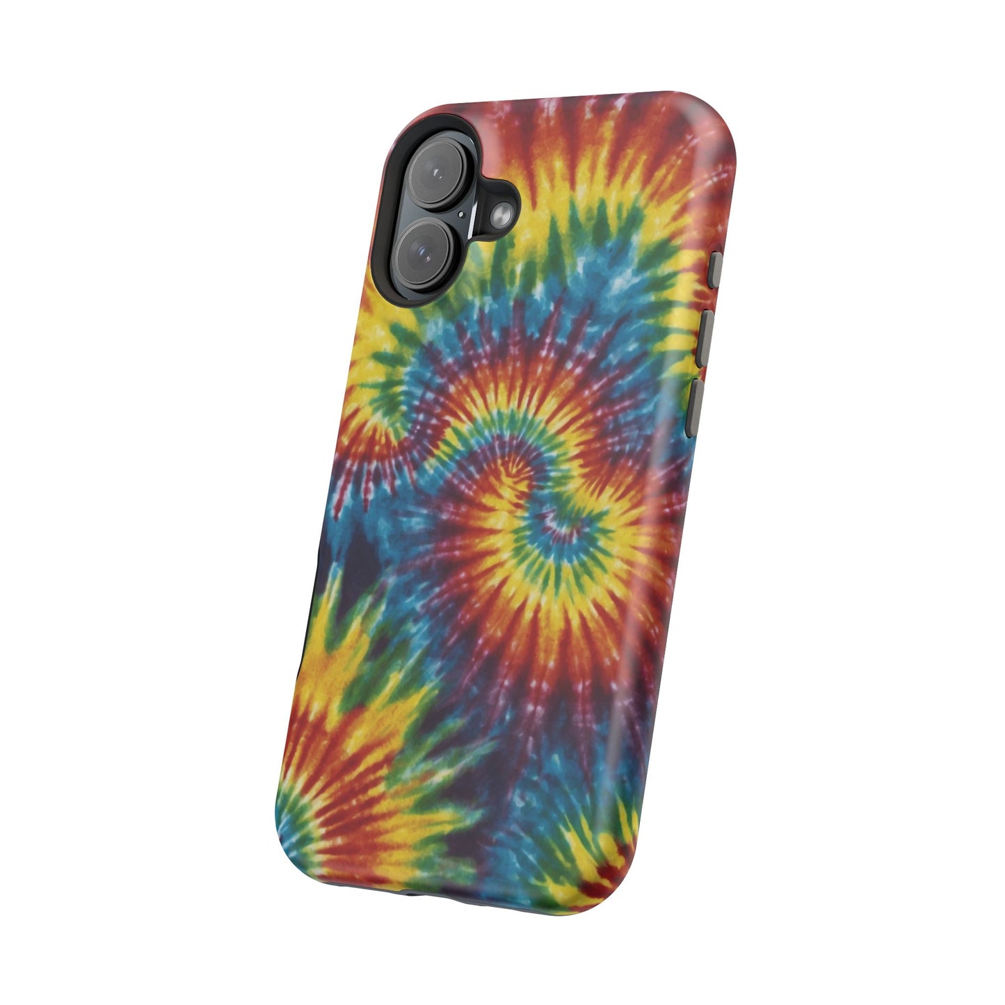 Retro Rainbow Tie-Dye MagSafe Case – Swirl Design