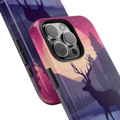 Twilight Elegance: Stag Reflection – iPhone Case