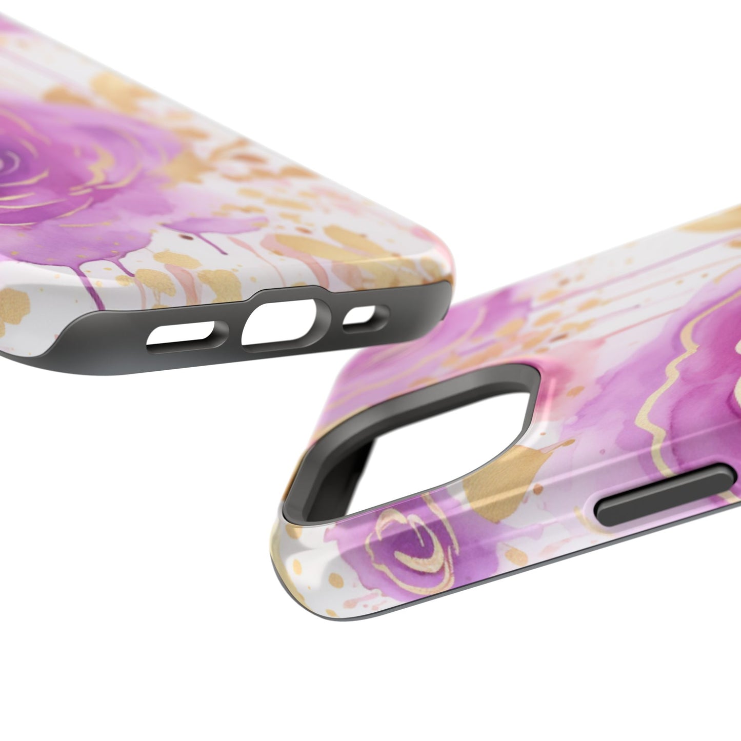 Radiant Purple & Gold Floral - MagSafe iPhone Series Case