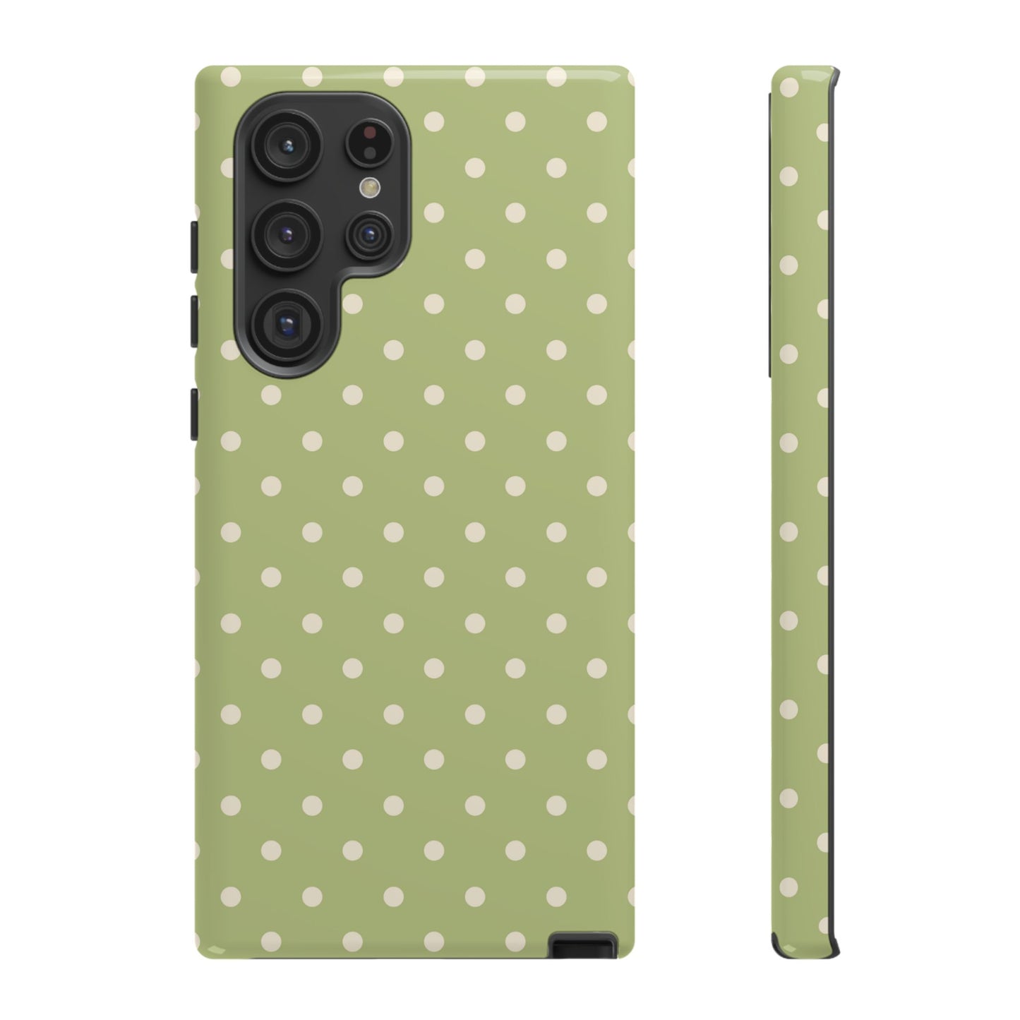 Sage Green Polka Dots – Samsung Galaxy Case