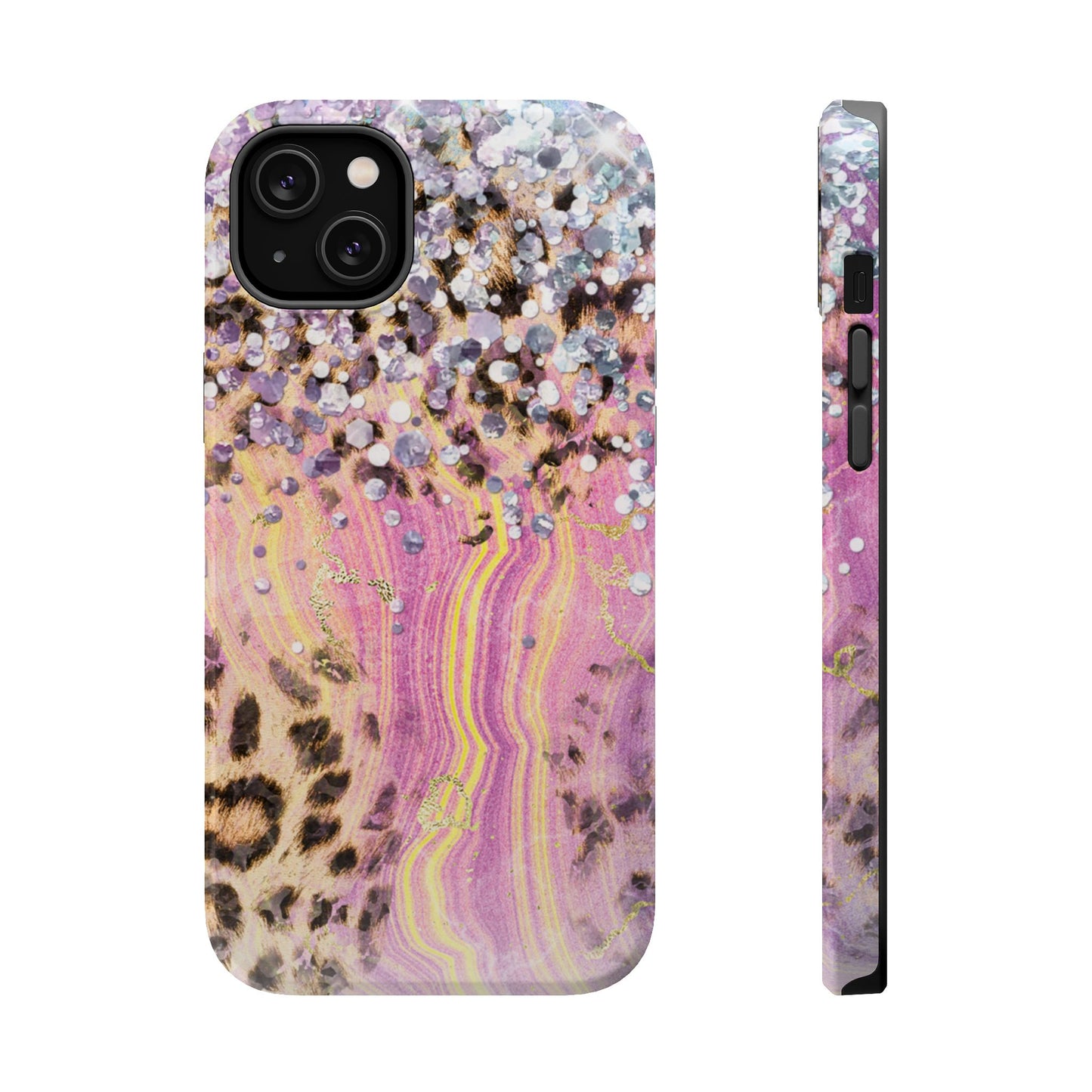 Glitter Glam Leopard – Magsafe iPhone Series Case