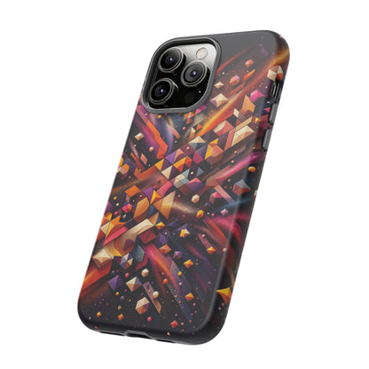 Vibrant Geometric Case | Futuristic Cosmic Art