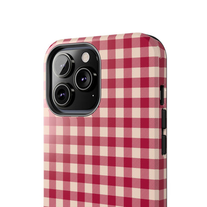 Vintage Red Gingham Check – iPhone Series Case