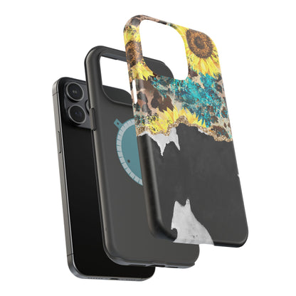 Rustic Sunflower Leopard Glam - MagSafe iPhone Series Case