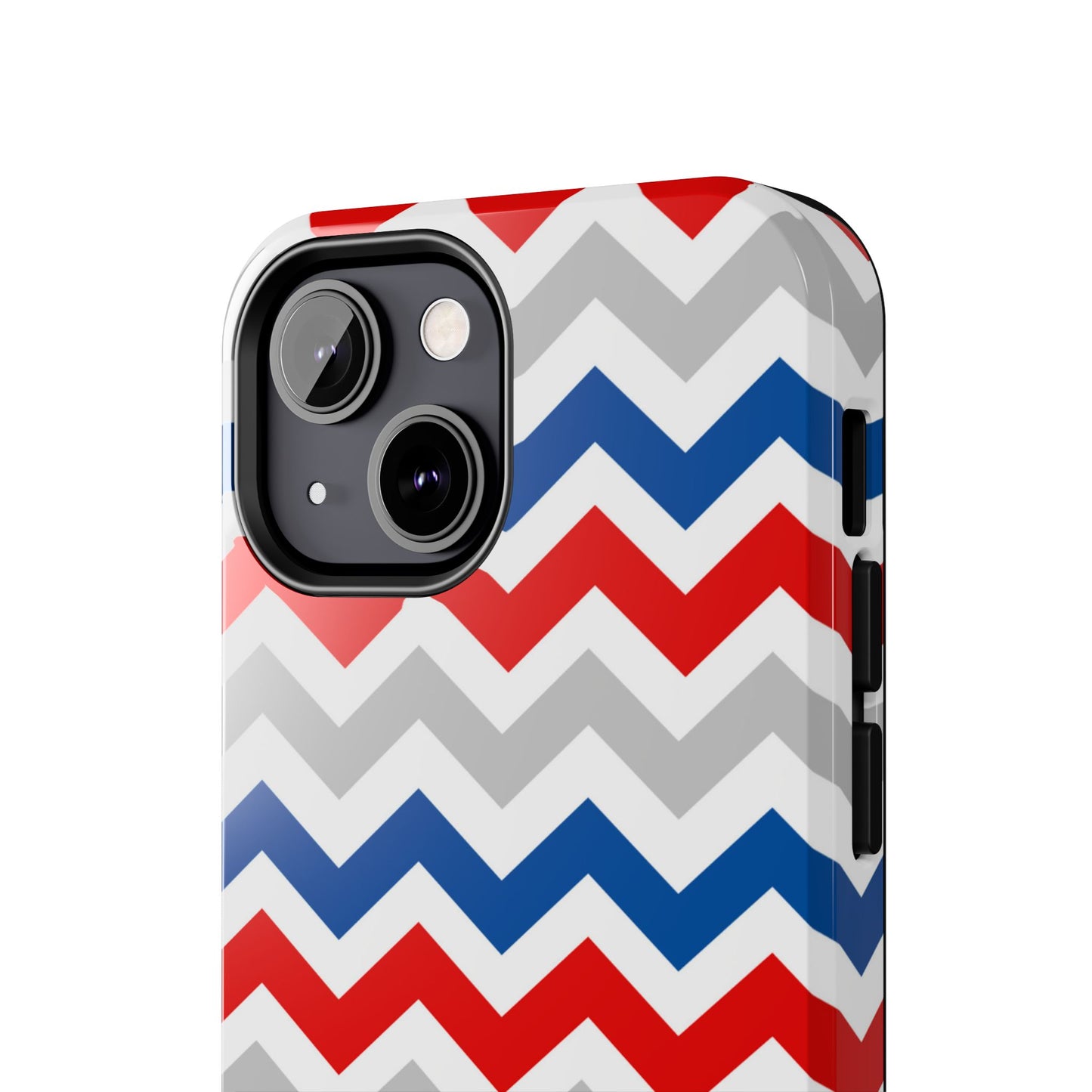 Patriotic Red, White & Blue Chevron – Geometric iPhone Case