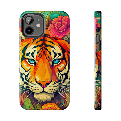 Fierce Rainbow Tiger Art - iPhone Series Case