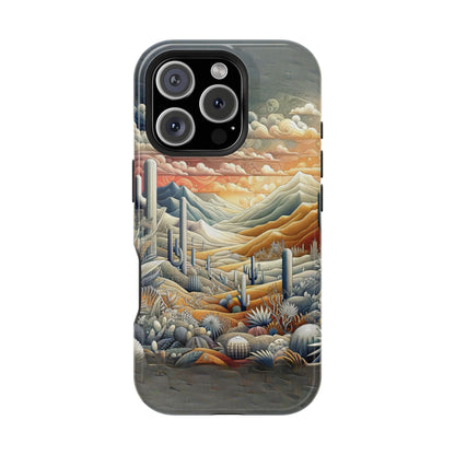 Rugged Elegance Cactus iPhone Case