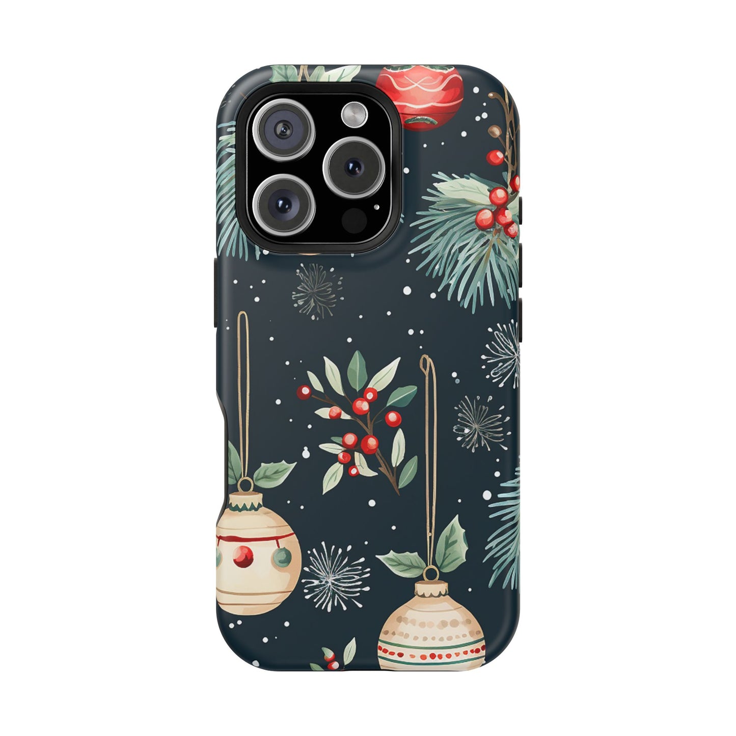 Elegant Christmas Ornaments and Pine - MagSafe iPhone Series Case