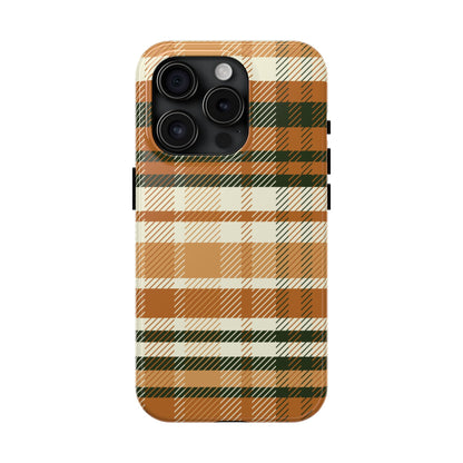 MagSafe Case - Pumpkin Spice Plaid Design